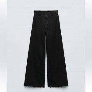 Black Marine Straight Leg Pant Zara